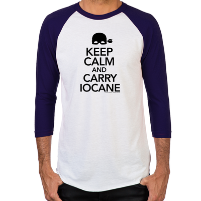 Keep Calm and Carry Iocane Men's Baseball T-Shirt