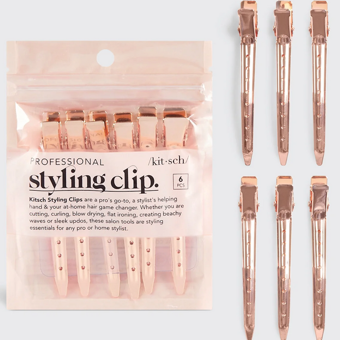 Kitsch Rose Gold Styling Clips
