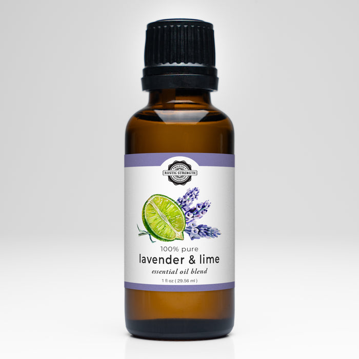 Rustic Strength - Essential Oil Blend | 1oz Amber Glass Vial | Lavender & Lime
