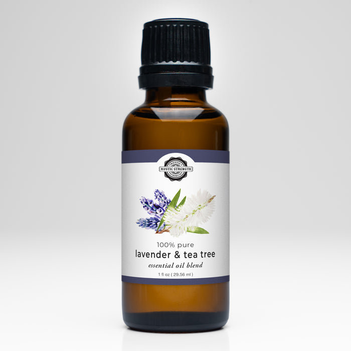 Rustic Strength - Essential Oil Blend | 1oz Amber Glass Vial | Lavender & Tea Tree