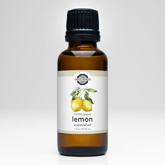 Rustic Strength - Essential Oil | 1oz, Amber Glas Vial | Lemon