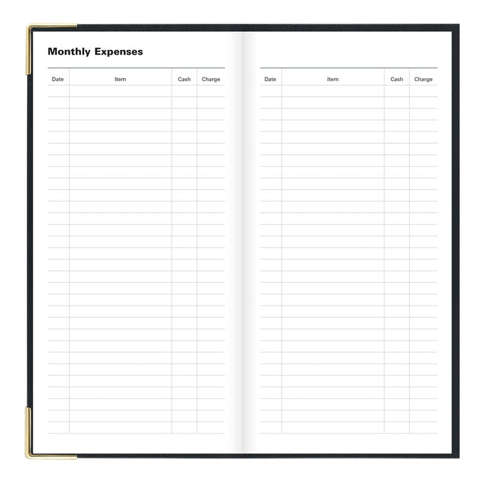 Letts Slim Weekly Planner, Classic, 2027 Black 27-C32SUBK#color_black