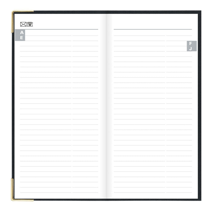 Letts Slim Weekly Planner, Classic, 2027 Black 27-C32SUBK#color_black