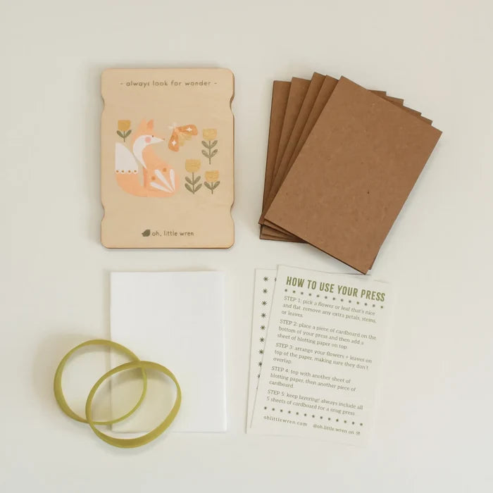Little Nature Press - Mini Wooden Flower Press - Squirrel