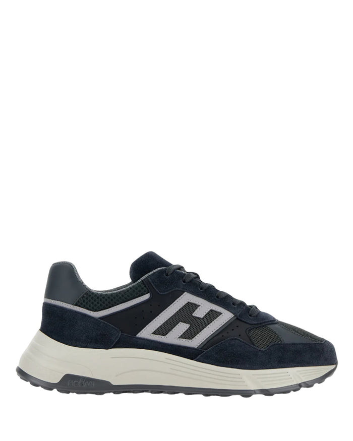 M Hyperlight Mix Sneaker Navy Suede