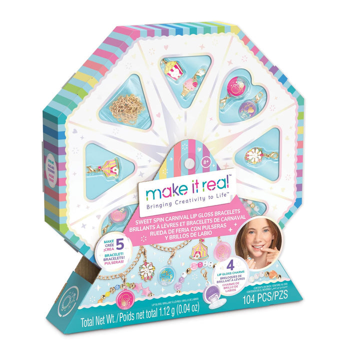 Make It Real Sweet Spins Lip Gloss Bracelet Kit