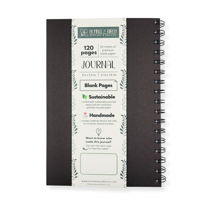 Mandala Wood Journal - Stationery, Journals, Notebook: Lined