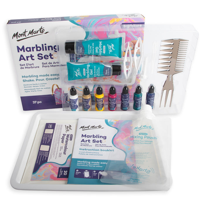 Marbling Art Set Signature 37pc