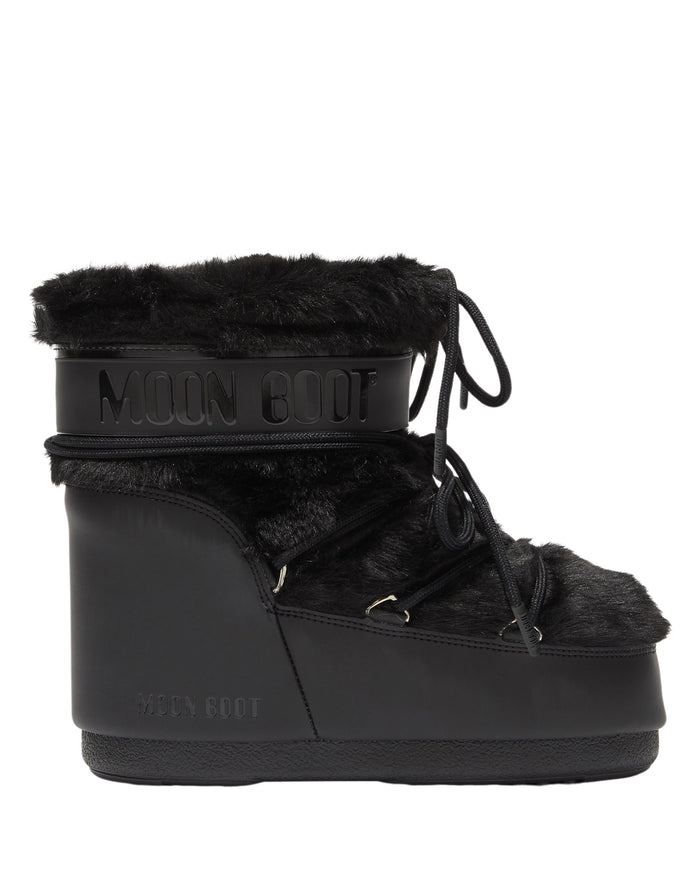 MB Icon Low Black Nylon Boots Faux Fur 80D1409390