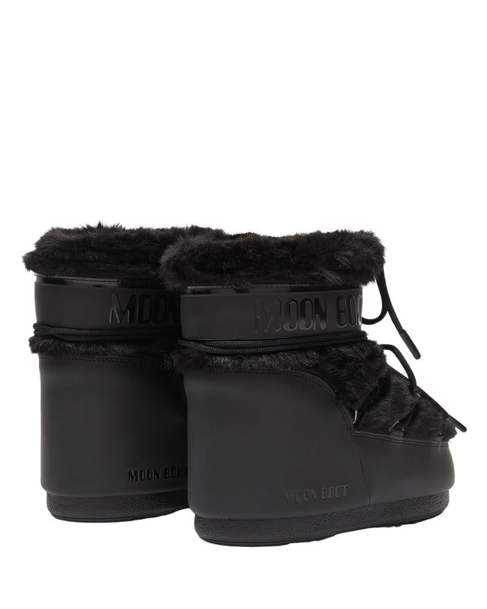 MB Icon Low Black Nylon Boots Faux Fur 80D1409390