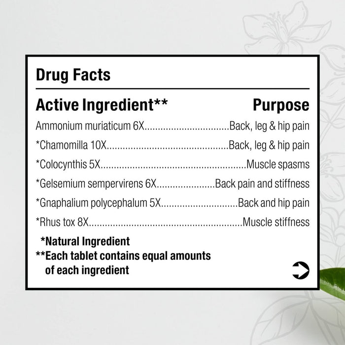 MediNatura BHI Back 100 Tabs - The Oasis of Health