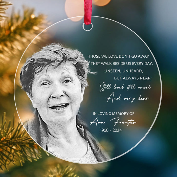 Memorial Christmas Ornaments | Those We Love Don’t Go Away Ornaments