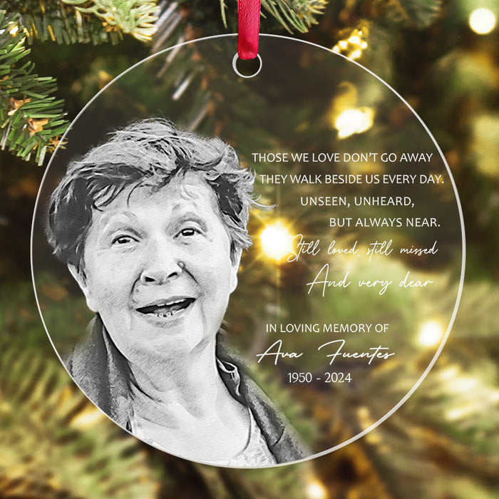 Memorial Christmas Ornaments | Those We Love Don’t Go Away Ornaments