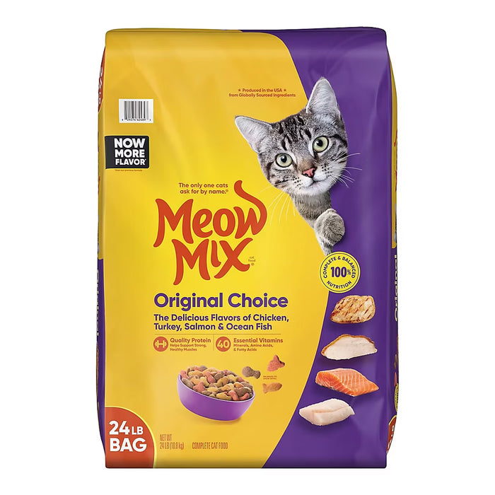 Meow Mix Original Choice Adult Dry Cat Food, 24 lb