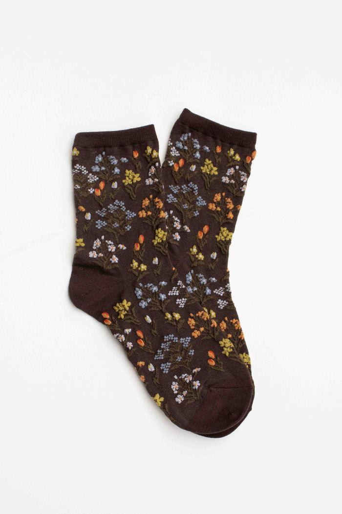 Midnight Wildflower Socks