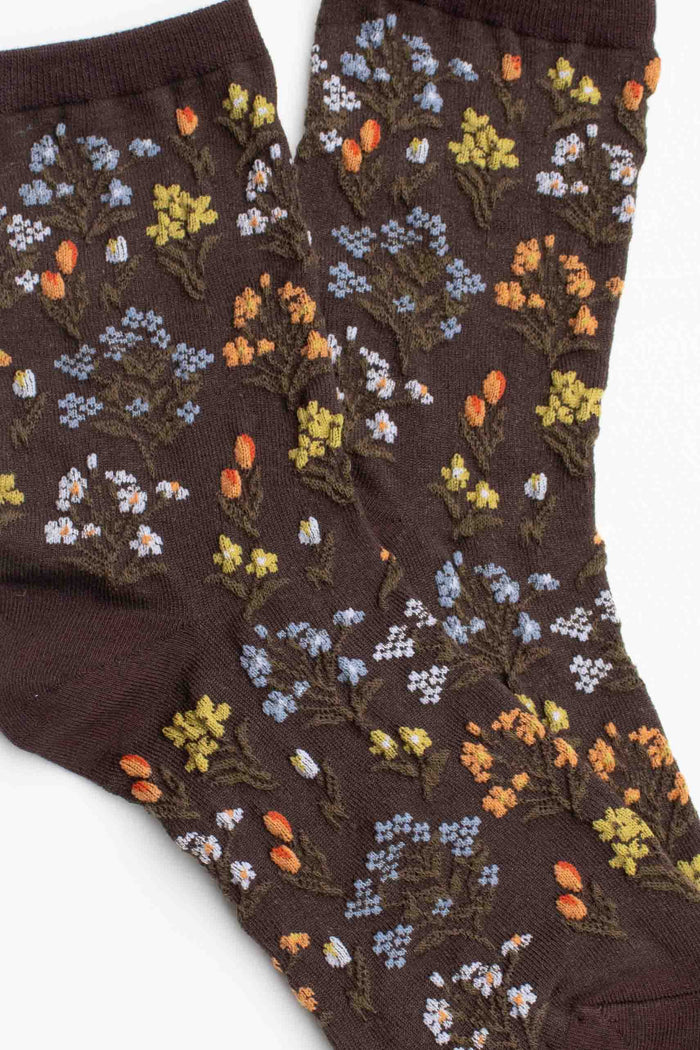 Midnight Wildflower Socks