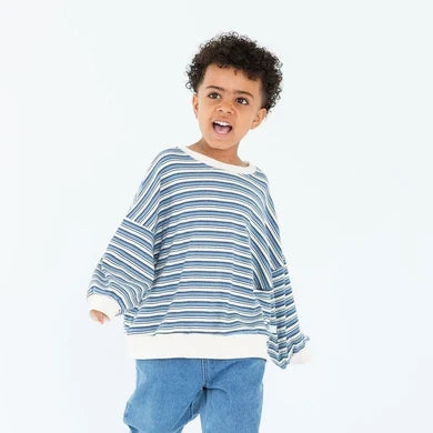 Mini Matching Striped Crew