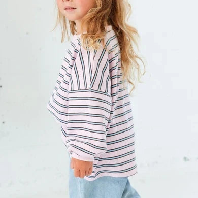 Mini Matching Striped Crew