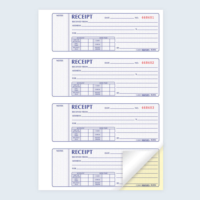 Money Receipt Book 8L806
