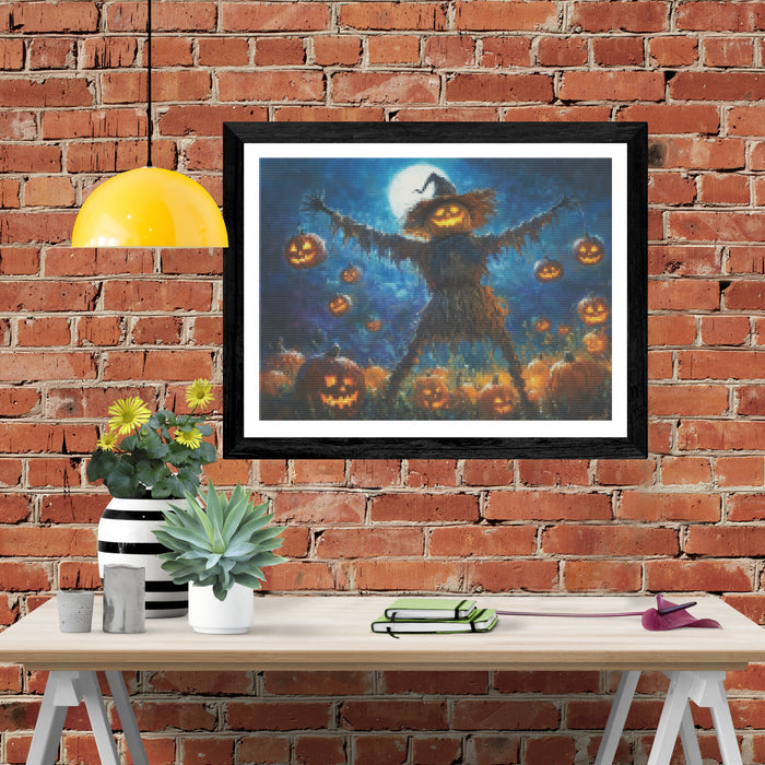 Moonlit Pumpkin Patch Scarecrow