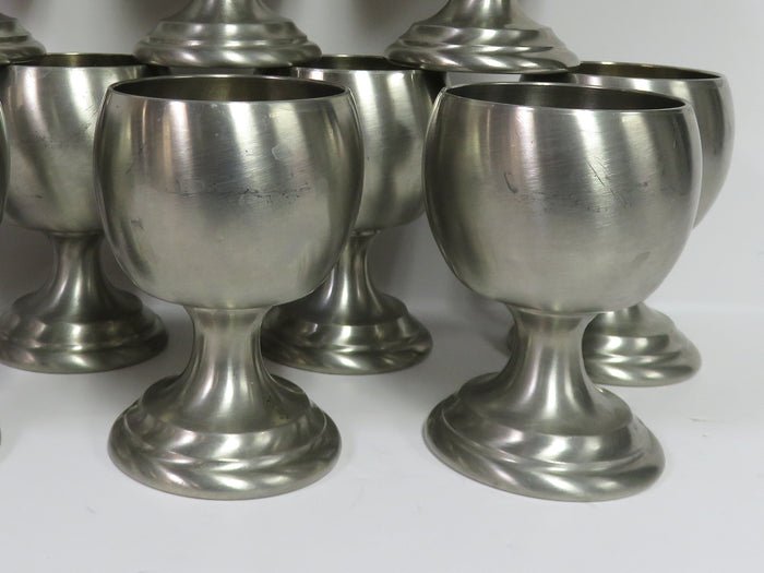 Nantucket Pewter Wine Goblets