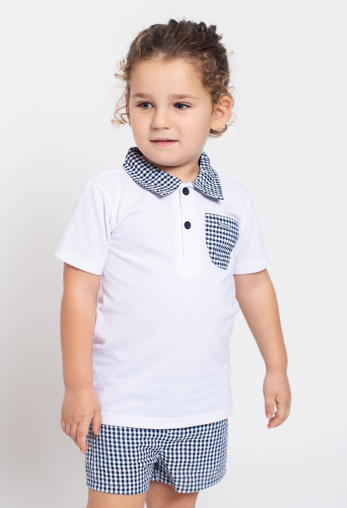 Nautic Navy Gingham 2-piece Set