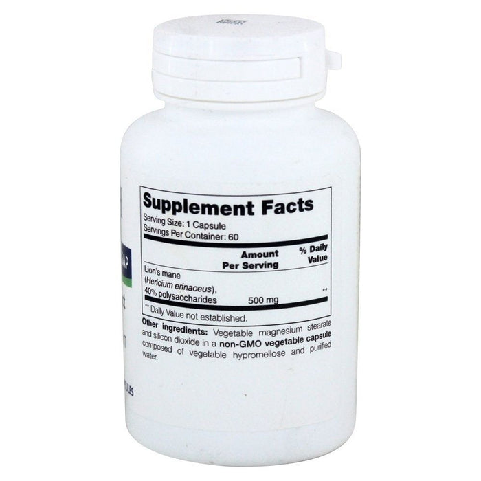 NFH - Hericium Erinaceus SAP - 60 Capsules - Supplement Facts panel