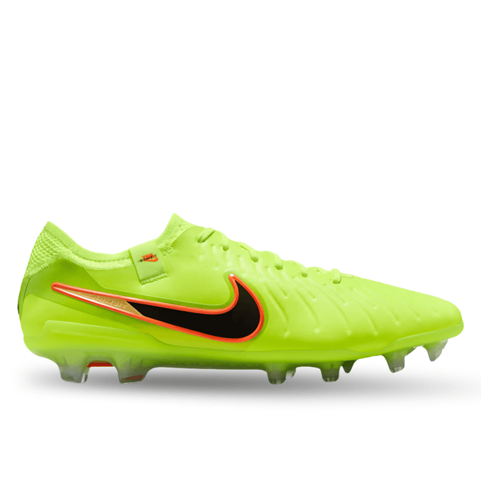 Nike Tiempo Legend 10 Elite Firm Ground Soccer Cleats (Volt/Black) | SoccerWearhouse