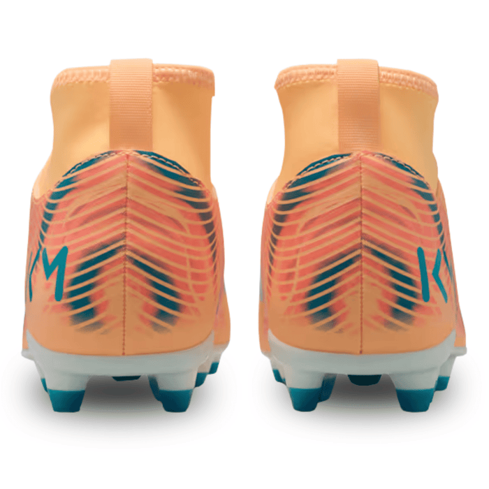 Nike Youth Junior Superfly 10 Club Kylian Mbappé Firm/Multi Ground Soccer Cleats (Melon Tint/Neo Turq/Igloo) | SoccerWearhouse