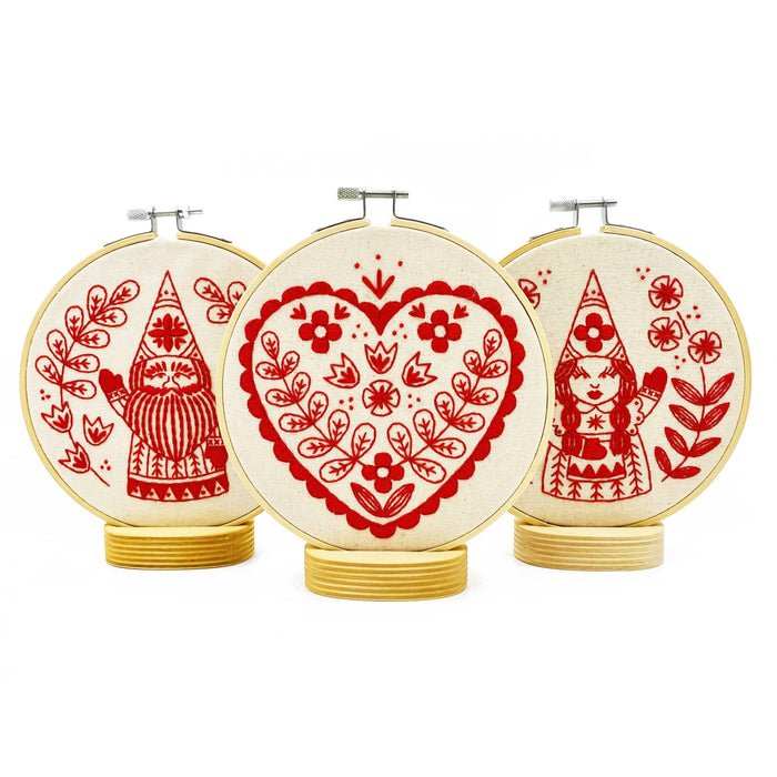 Nordic "Julia" Gnome Complete Embroidery Kit