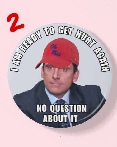 Ole Miss Game Day Button | Michael Scott