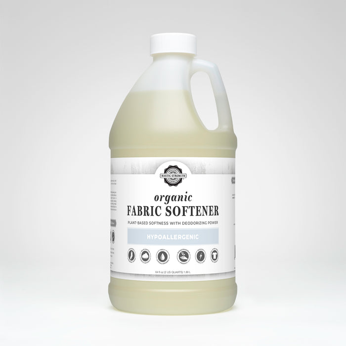 Rustic Strength - Organic Fabric Softener | 64oz Plastic | Hypoallergenic