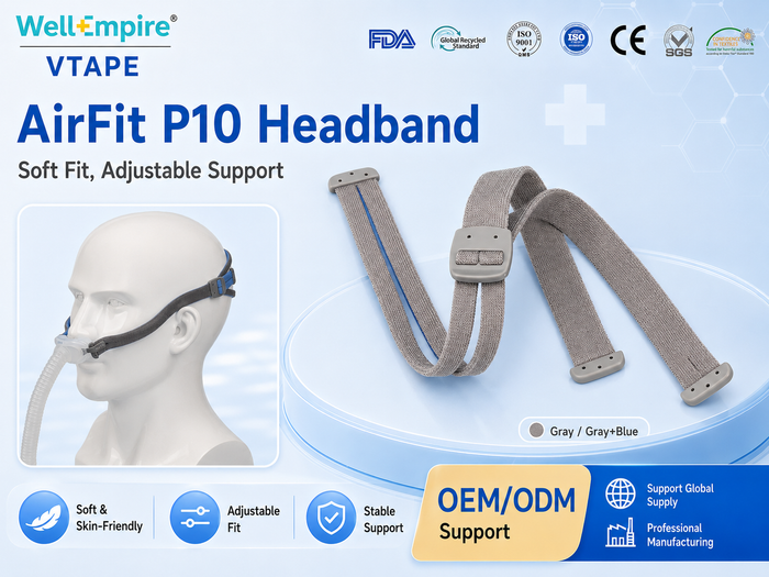 P10 CPAP Headgear Replacement Strap – Polyester Buckle Style