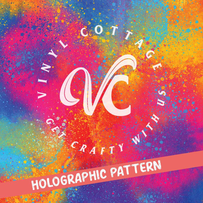Painted Abstract ~ Holographic Vinyl ~ HG18