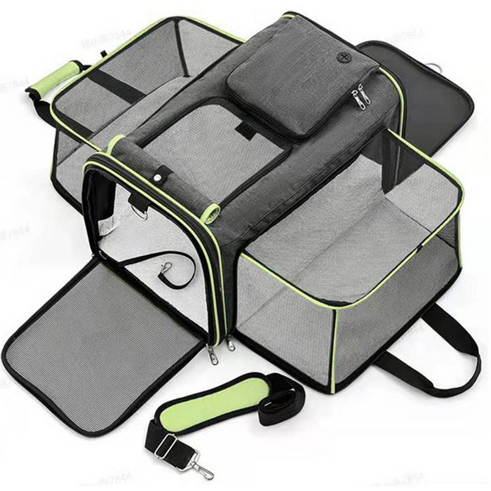 PAWPAW Portable Pet Travel Tote with Expandable Space