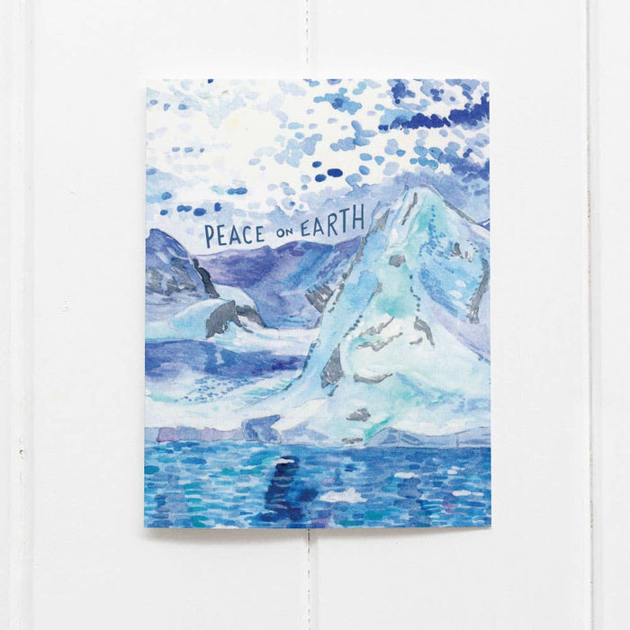 Peace on Earth Christmas Card - Antarctica Holiday Card