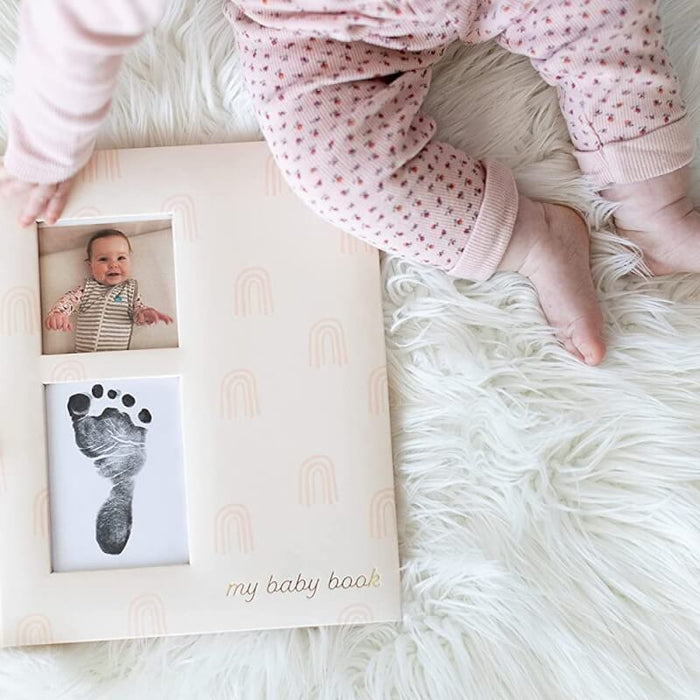 Pearhead Rainbow Babybook - Blush