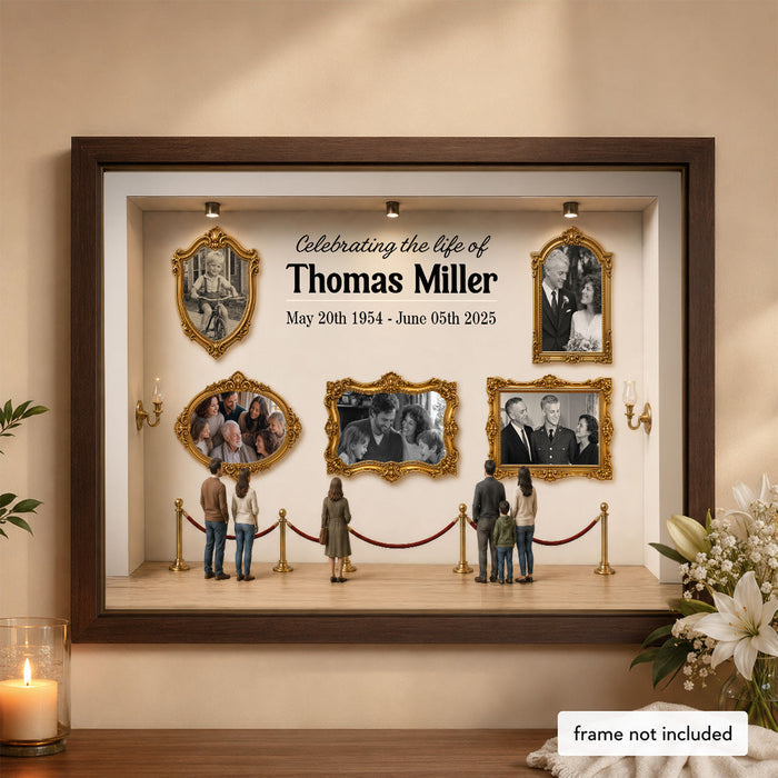 Personalized "Celebrating The Life Of A Loved One" Poster – Memorial Sympathy Gift & Keepsake