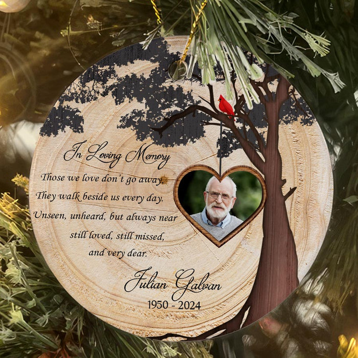 Personalized Memorial Christmas Ornaments | Those We Love Don’t Go Away Ceramic Christmas Ornaments