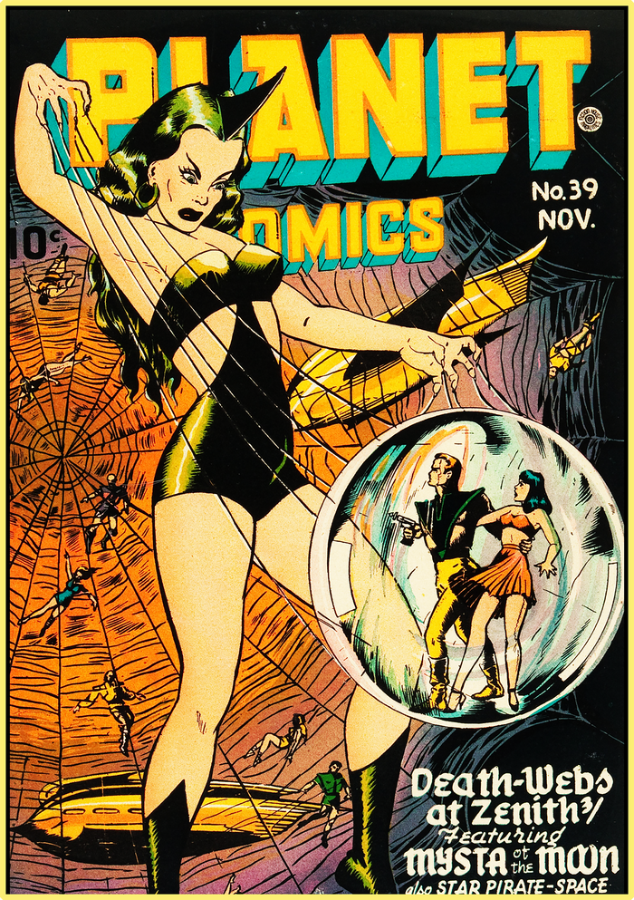 PLANET COMICS 1945 - GOLDEN AGE TURBO TEE!