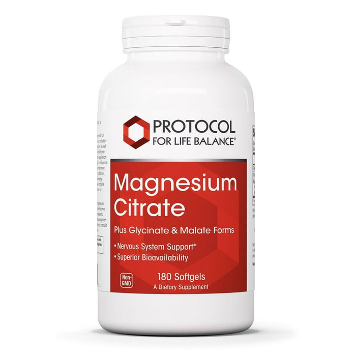 Protocol for Life Balance Magnesium Citrate 180 Softgels