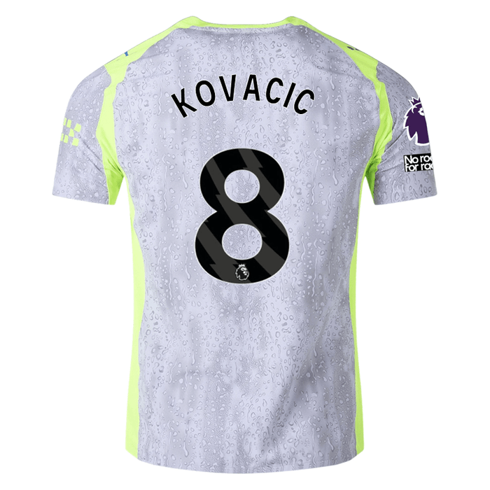 Puma Manchester City Authentic Kovacic Third Jersey w/ EPL + No Room For Racism 25/26 (Cool Weather/Pro Green) | SoccerWearhouse