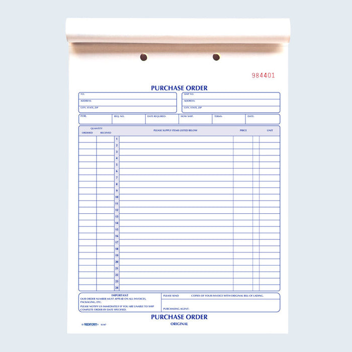 Purchase Order Book 1L147