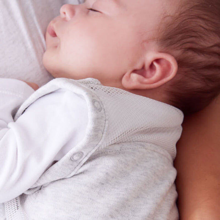 Purflo Swaddle to Sleep Bag 2.5 TOG - Minimal Grey
