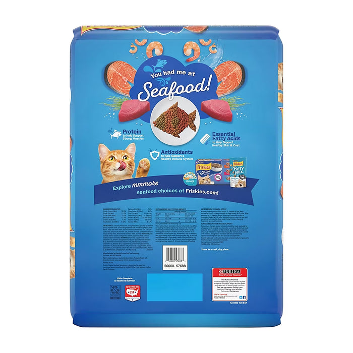 Purina Friskies Seafood Sensations Dry Cat Food, 18.5 lb