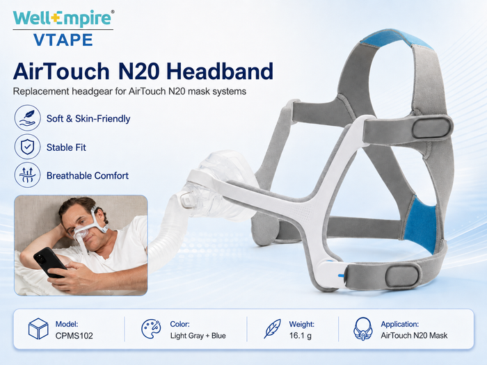 Replacement CPAP Headgear Compatible with AirTouch N20 Mask - WellEmpire