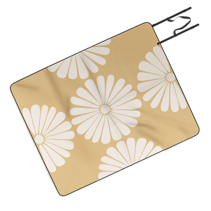 Retro Daisy XXIV Picnic Blanket