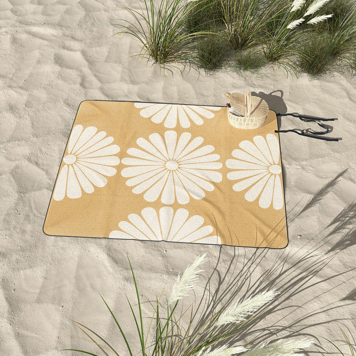 Retro Daisy XXIV Picnic Blanket