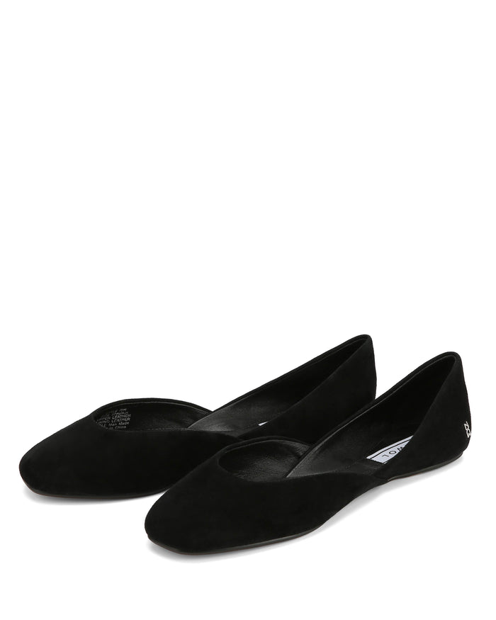 Rin Black Kid Suede