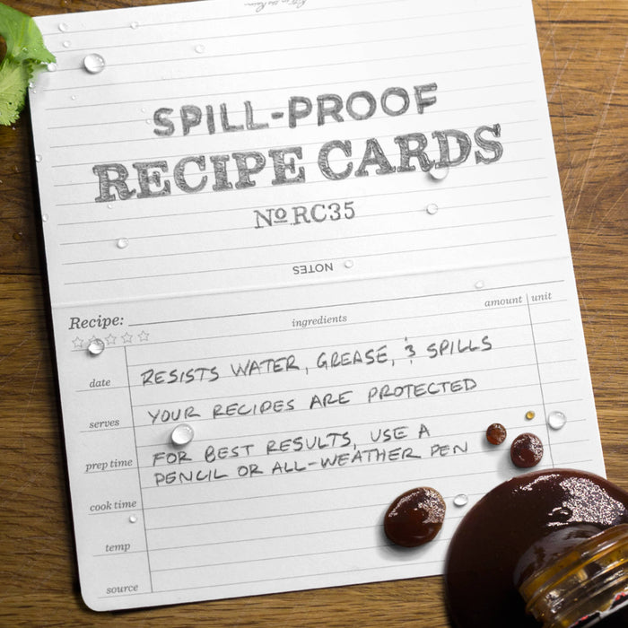 Rite in the Rain Recipe Cards, 6" x 5", 50 Pack